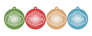 Printable Christmas Ornaments in Red, Blue, Green &amp; Gold - Free.