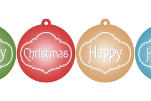 Printable Christmas Ornaments in Red, Blue, Green & Gold – Free.