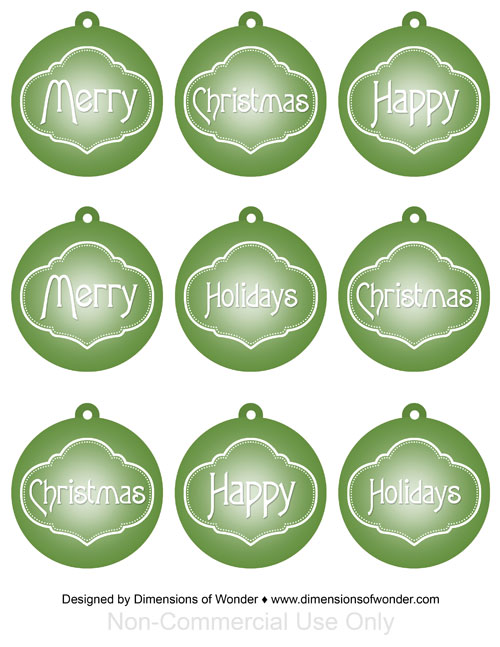 Printable-Christmas-Ornaments-Free-Green