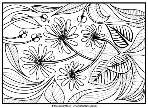 flower coloring pages printable dimensions of wonder