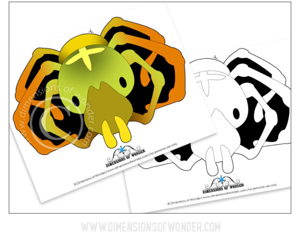 Free Printable Spider Mask for Kids - Dimensions of Wonder