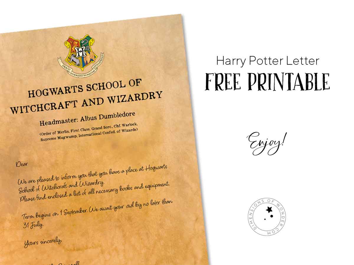 Diy Hogwarts Letter And Harry Potter Envelope And Hogwarts Seal Diy 