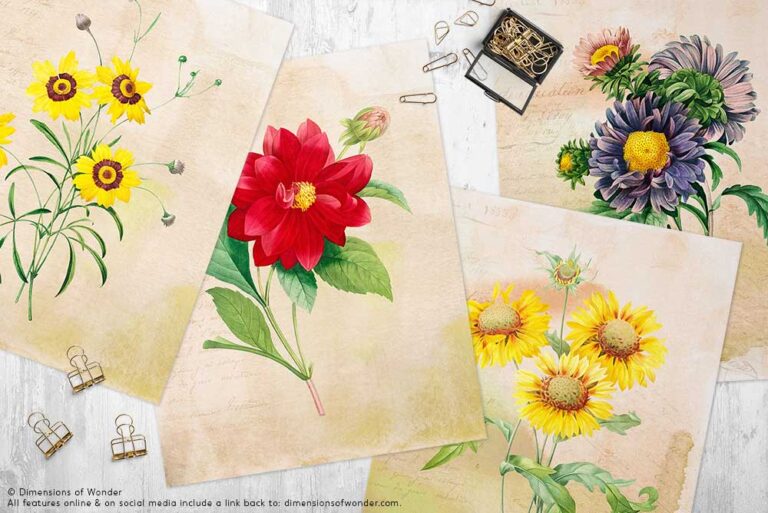 Free-printable-art-design-vintage-flowers