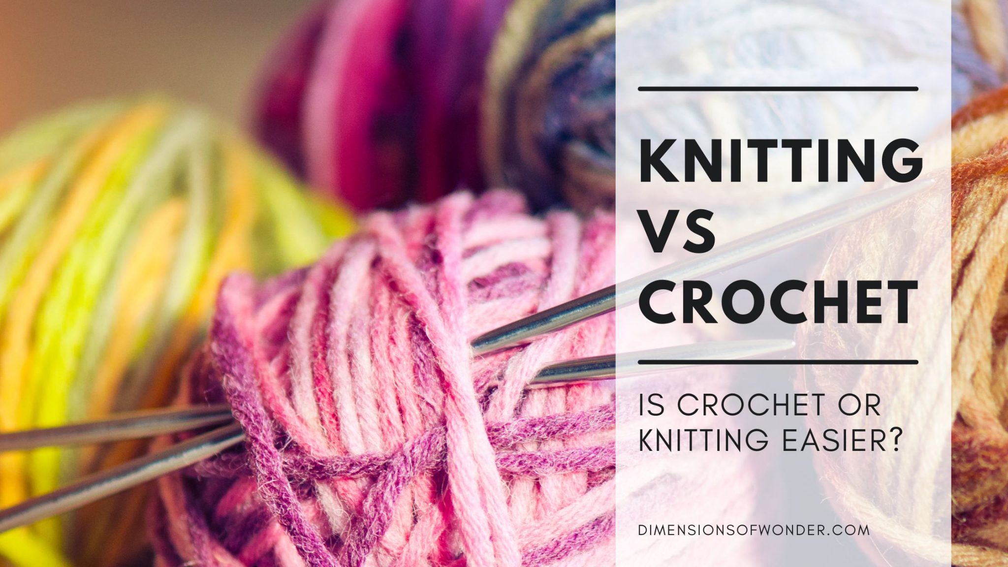 Is Crochet Or Knitting Easier? 2 Yarn Crafts FaceOff 1 Winner!