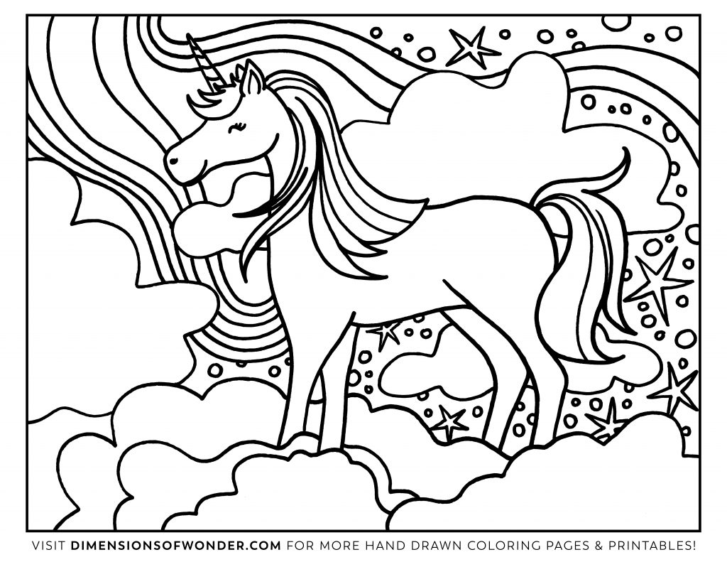 Unicorn Coloring Pages