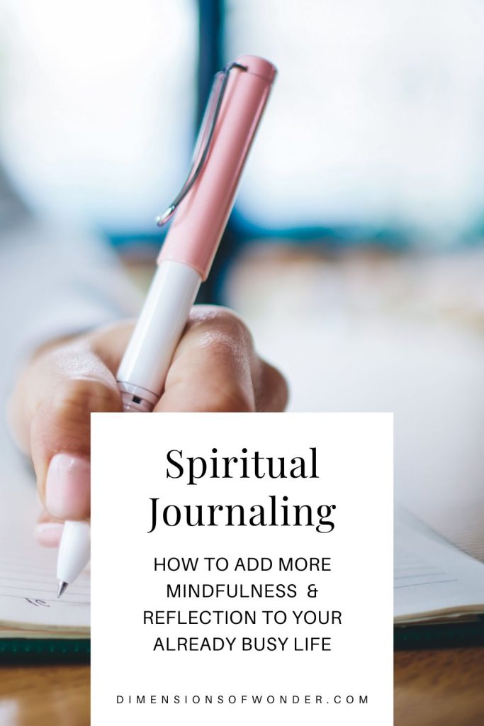 spiritual journaling mindfulness reflection