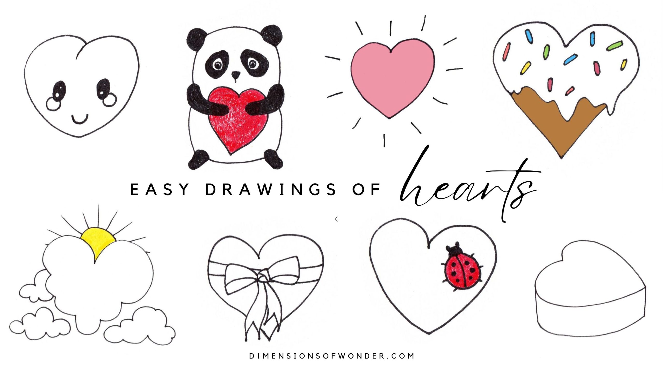 How to Draw a Cute Heart - Really Easy Drawing Tutorial