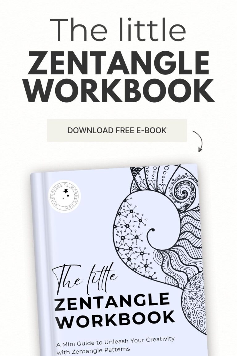 The Little Zentangle Workbook (Incl. 35 Printable Practice Pages)